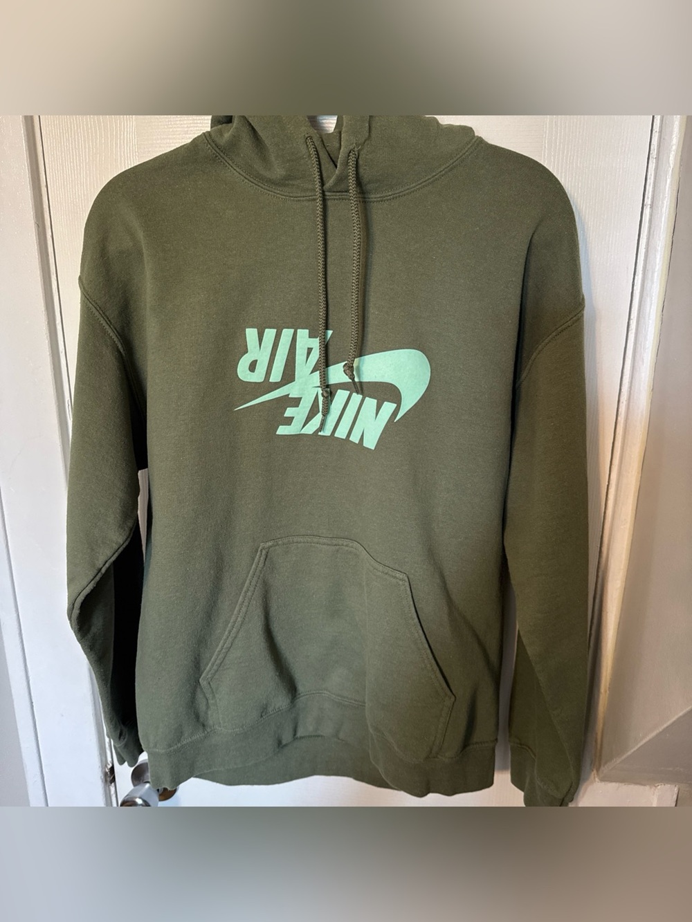 Cactus Jack by Travis Scott Olive Green Hoodie with Mint Graphic Size M